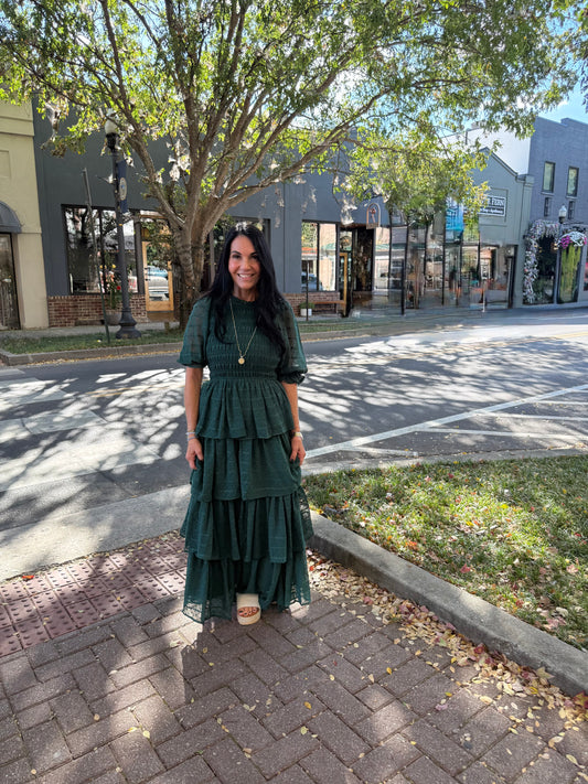 Smocked tiered Maxie Dress