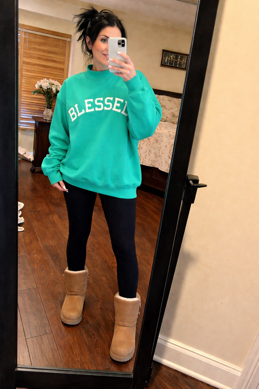 Blessed Mock Neck sweatshirt