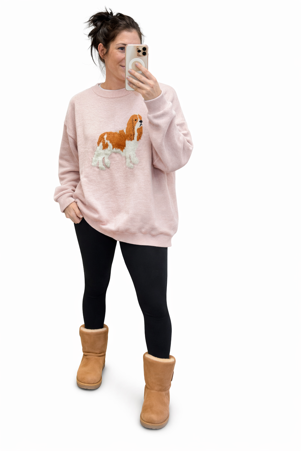 Crew neck Spaniel Dog Sweater