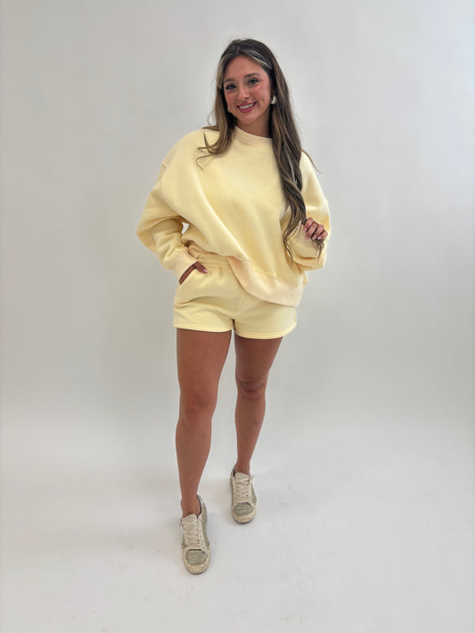 Loving sunshine Butter Yellow Shorts